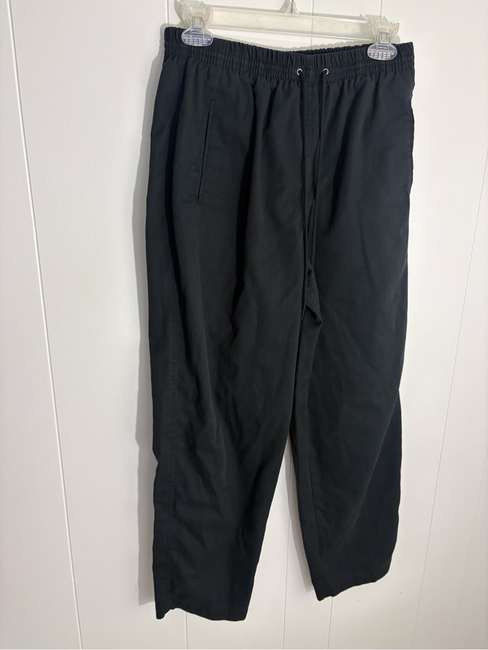 Relaxed Black Drawstring Pants for Women